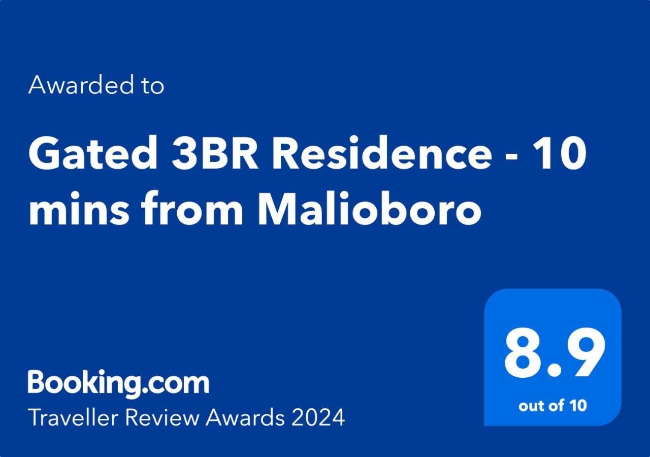Gated 3Br Residence - 10 Mins From Malioboro Yogyakarta Extérieur photo